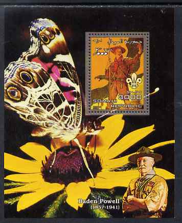 Somalia 2006 Scouts & Butterflies #2 perf s/sheet unmounted mint (Scout image by Norman Rockwell), stamps on , stamps on  stamps on scouts, stamps on  stamps on butterflies, stamps on  stamps on rockwell