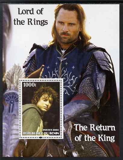 Benin 2004 Lord of the Rings - The Return of the King #2 perf s/sheet unmounted mint, stamps on , stamps on  stamps on films, stamps on  stamps on movies, stamps on  stamps on literature, stamps on  stamps on fantasy, stamps on  stamps on entertainments, stamps on  stamps on 