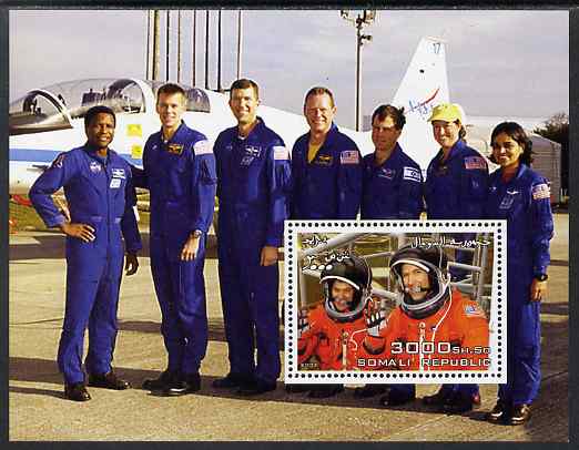 Somalia 2003 Space Shuttle #1 perf m/sheet unmounted mint. Note this item is privately produced and is offered purely on its thematic appeal, stamps on , stamps on  stamps on space, stamps on  stamps on shuttle