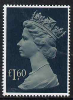 Great Britain 1977-87 Machin - Large Format £1.60 unmounted mint SG 1026f, stamps on machins