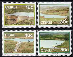 Ciskei 1989 Dams perf set of 4 unmounted mint SG 145-8, stamps on , stamps on  stamps on civil engineering, stamps on  stamps on dams, stamps on  stamps on irrigation