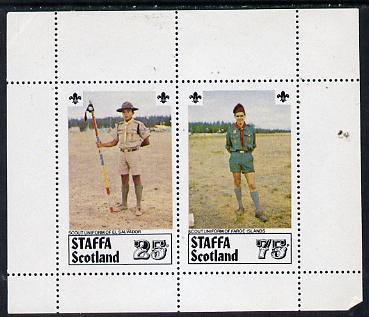 Staffa 1979 Scouts of the World perf set of 2 values (El Salvador & Faroe Is) unmounted mint, stamps on scouts