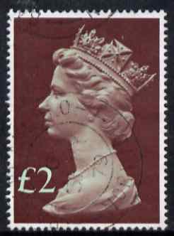 Great Britain 1977-87 Machin - Large Format £2 cds used SG 1027, stamps on , stamps on  stamps on machins