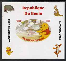 Benin 2009 Pooh Bear & Olympics #03 individual imperf deluxe sheet unmounted mint. Note this item is privately produced and is offered purely on its thematic appeal, stamps on , stamps on  stamps on films, stamps on  stamps on cinema, stamps on  stamps on movies, stamps on  stamps on bears, stamps on  stamps on fairy tales, stamps on  stamps on olympics