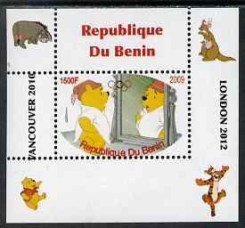 Benin 2009 Pooh Bear & Olympics #05 individual perf deluxe sheet unmounted mint. Note this item is privately produced and is offered purely on its thematic appeal, stamps on , stamps on  stamps on films, stamps on  stamps on cinema, stamps on  stamps on movies, stamps on  stamps on bears, stamps on  stamps on fairy tales, stamps on  stamps on olympics