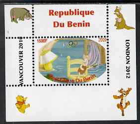 Benin 2009 Pooh Bear & Olympics #07 individual perf deluxe sheet unmounted mint. Note this item is privately produced and is offered purely on its thematic appeal, stamps on , stamps on  stamps on films, stamps on  stamps on cinema, stamps on  stamps on movies, stamps on  stamps on bears, stamps on  stamps on fairy tales, stamps on  stamps on olympics