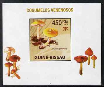 Guinea - Bissau 2009 Poisonous Mushrooms #02 individual imperf deluxe sheet unmounted mint. Note this item is privately produced and is offered purely on its thematic appeal, stamps on , stamps on  stamps on fungi