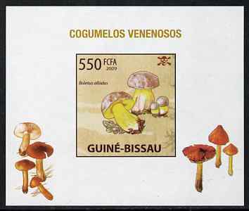 Guinea - Bissau 2009 Poisonous Mushrooms #03 individual imperf deluxe sheet unmounted mint. Note this item is privately produced and is offered purely on its thematic app..., stamps on fungi