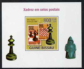 Guinea - Bissau 2009 Chess on Stamps #04 individual imperf deluxe sheet unmounted mint. Note this item is privately produced and is offered purely on its thematic appeal, stamps on , stamps on  stamps on chess, stamps on  stamps on stamponstamp