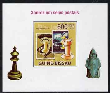 Guinea - Bissau 2009 Chess on Stamps #05 individual imperf deluxe sheet unmounted mint. Note this item is privately produced and is offered purely on its thematic appeal, stamps on , stamps on  stamps on chess, stamps on  stamps on stamponstamp