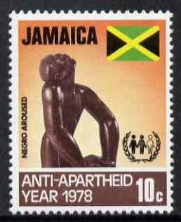 Jamaica 1978 Anti-Apartheid Year 10c unmounted mint, SG 460, stamps on human rights, stamps on racism