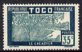 Togo 1924-38 Cocoa Trees 35c green & blue green unmounted mint, SG 71, stamps on , stamps on  stamps on trees, stamps on  stamps on cocoa, stamps on  stamps on drinks