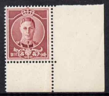Great Britain 1937 KG6 Waterlow full-face undenominated essay in claret, unmounted mint, stamps on , stamps on  stamps on , stamps on  stamps on  kg6 , stamps on  stamps on 