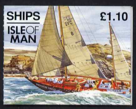 Isle of Man 1993 Ships Â£1.10 booklet (Francis Drake Ketch) complete and fine, SG SB32, stamps on , stamps on  stamps on ships, stamps on  stamps on explorers