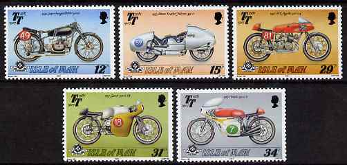 Isle of Man 1987 80th Anniversary of TT Motorcycle Racing set of 5 unmountred mint, SG 348-52, stamps on , stamps on  stamps on motorbikes