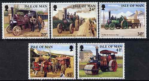 Isle of Man 1995 Steam Traction Engines set of 5 unmounted mint, SG 629-33, stamps on railways, stamps on transport, stamps on traction engines