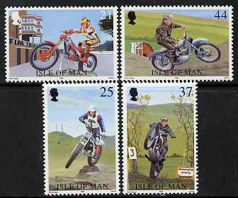 Isle of Man 1997 FIM 'Trial des Nations' Motorcyle Team Trials set of 4, unmounted mint, SG 761-64, stamps on sports, stamps on motobikes, stamps on motorcycles, stamps on 