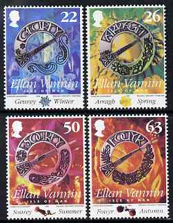 Isle of Man 1999 Manx Gaelic Society - The Season set of 4 unmounted mint, SG 840-43, stamps on , stamps on  stamps on jewelry, stamps on  stamps on jewellery
