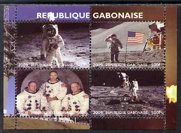 Gabon 2009 NASA Space Exploration #04 perf sheetlet containing 4 values unmounted mint. Note this item is privately produced and is offered purely on its thematic appeal, stamps on space, stamps on nasa, stamps on 