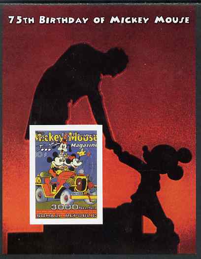 Somalia 2004 75th Birthday of Mickey Mouse #05 - Mickey Mouse Magazine imperf m/sheet unmounted mint, stamps on , stamps on  stamps on disney, stamps on  stamps on personalities, stamps on  stamps on films, stamps on  stamps on cinema, stamps on  stamps on 