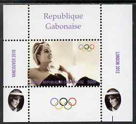 Gabon 2009 Olympic Games - Princess Diana #01 individual perf deluxe sheet unmounted mint. Note this item is privately produced and is offered purely on its thematic appeal, stamps on royalty, stamps on diana, stamps on olympics
