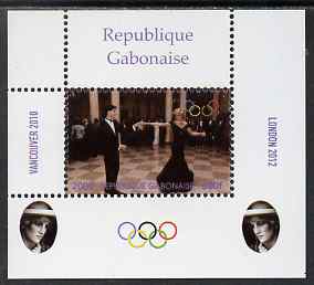 Gabon 2009 Olympic Games - Princess Diana #03 individual perf deluxe sheet unmounted mint. Note this item is privately produced and is offered purely on its thematic appe..., stamps on royalty, stamps on diana, stamps on olympics