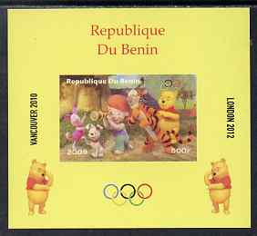 Benin 2009 Olympic Games - Disney's Winnie the Pooh #02 individual imperf deluxe sheet unmounted mint. Note this item is privately produced and is offered purely on its thematic appeal, stamps on , stamps on  stamps on olympics, stamps on  stamps on pooh, stamps on  stamps on bears, stamps on  stamps on cartoons, stamps on  stamps on fairy tales, stamps on  stamps on tigers, stamps on  stamps on disney, stamps on  stamps on films, stamps on  stamps on cinema, stamps on  stamps on movies