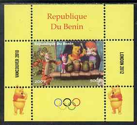 Benin 2009 Olympic Games - Disney's Winnie the Pooh #06 individual perf deluxe sheet unmounted mint. Note this item is privately produced and is offered purely on its thematic appeal, stamps on olympics, stamps on pooh, stamps on bears, stamps on cartoons, stamps on fairy tales, stamps on tigers, stamps on disney, stamps on films, stamps on cinema, stamps on movies