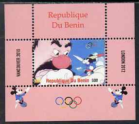 Benin 2009 Olympic Games - Disney Characters #16 individual perf deluxe sheet unmounted mint. Note this item is privately produced and is offered purely on its thematic appeal, stamps on , stamps on  stamps on olympics, stamps on  stamps on cartoons , stamps on  stamps on disney, stamps on  stamps on films, stamps on  stamps on cinema, stamps on  stamps on movies