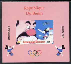 Benin 2009 Olympic Games - Disney Characters #16 individual imperf deluxe sheet unmounted mint. Note this item is privately produced and is offered purely on its thematic appeal, stamps on , stamps on  stamps on olympics, stamps on  stamps on cartoons , stamps on  stamps on disney, stamps on  stamps on films, stamps on  stamps on cinema, stamps on  stamps on movies