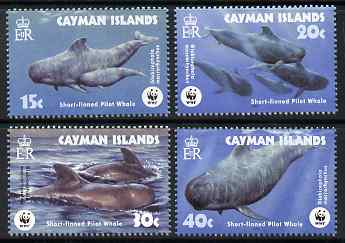 Cayman Islands 2003 WWF - Short-Finned Pilot Whale perf set of 4 unmounted mint SG 1037-40, stamps on , stamps on  stamps on  wwf , stamps on  stamps on whales, stamps on  stamps on mammals