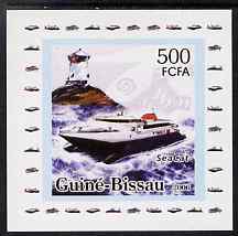 Guinea - Bissau 2006 Ships & Lighthouses #5 - Sea Cat individual imperf deluxe sheet unmounted mint. Note this item is privately produced and is offered purely on its the..., stamps on ships, stamps on lighthouses