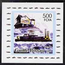 Guinea - Bissau 2006 Ships & Lighthouses #6 - SR-N1 Hovecraft individual imperf deluxe sheet unmounted mint. Note this item is privately produced and is offered purely on its thematic appeal, stamps on , stamps on  stamps on ships, stamps on  stamps on lighthouses, stamps on  stamps on hovercrafts