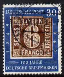 Germany - West 1949 Stamp Centenary 30pf fine cds used SG 1037, stamps on , stamps on  stamps on stamp centenary, stamps on  stamps on stamp on stamp, stamps on  stamps on stampon, stamps on  stamps on 