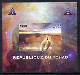 Chad 2009 Space - Orion Mission #2 individual imperf deluxe sheet unmounted mint. Note this item is privately produced and is offered purely on its thematic appeal, stamps on space, stamps on astronomy, stamps on rockets