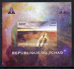 Chad 2009 Space - Orion Mission #2 individual imperf deluxe sheet unmounted mint. Note this item is privately produced and is offered purely on its thematic appeal, stamps on , stamps on  stamps on space, stamps on  stamps on astronomy, stamps on  stamps on rockets