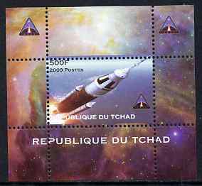 Chad 2009 Space - Ares Mission #2 individual perf deluxe sheet unmounted mint. Note this item is privately produced and is offered purely on its thematic appeal, stamps on , stamps on  stamps on space, stamps on  stamps on astronomy, stamps on  stamps on rockets