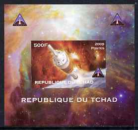 Chad 2009 Space - Ares Mission #3 individual imperf deluxe sheet unmounted mint. Note this item is privately produced and is offered purely on its thematic appeal, stamps on space, stamps on astronomy, stamps on rockets