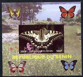 Benin 2009 Butterflies #1 individual imperf deluxe sheet unmounted mint. Note this item is privately produced and is offered purely on its thematic appeal, stamps on butterflies, stamps on 