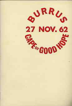 Auction Catalogue - Cape of Good Hope - Robson Lowe 27 Nov 1962 - the Burrus coll - with prices realised & booklet of colour plates