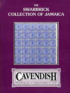 Auction Catalogue - Jamaica - Cavendish 29 Sept 1995 - the Swarbrick coll - cat only, stamps on , stamps on  stamps on auction catalogue - jamaica - cavendish 29 sept 1995 - the swarbrick coll - cat only