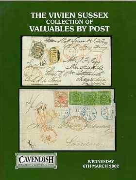 Auction Catalogue - Valuables by post - Cavendish 6 Mar 2002 - The Vivien Sussex coll - cat only, stamps on , stamps on  stamps on auction catalogue - valuables by post - cavendish 6 mar 2002 - the vivien sussex coll - cat only