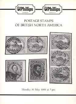 Auction Catalogue - British North America - Phillips 31 May 1993 - cat only , stamps on 
