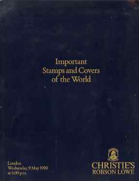 Auction Catalogue - Important Stamps & Covers - Christie's Robson Lowe 5 May 1993 - cat only, stamps on , stamps on  stamps on auction catalogue - important stamps & covers - christie's robson lowe 5 may 1993 - cat only