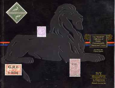 Auction Catalogue - British Commonwealth - Ivy, Shreve & Madder - 19-20 June 1991 - the Samos collection - cat only, stamps on 