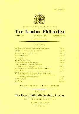 Literature - London Philatelist Vol 92 Number 1087-88 dated Jul-Aug 1983 - with articles relating to Argentine, Cape of Good Hope & British East Africa, stamps on , stamps on  stamps on literature - london philatelist vol 92 number 1087-88 dated jul-aug 1983 - with articles relating to argentine, stamps on  stamps on  cape of good hope & british east africa