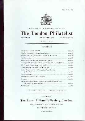 Literature - London Philatelist Vol 94 Number 1107-08 dated Mar-Apr 1985 - with articles relating to Belgium, Western Australia, Ceylon & Free Franks, stamps on , stamps on  stamps on literature - london philatelist vol 94 number 1107-08 dated mar-apr 1985 - with articles relating to belgium, stamps on  stamps on  western australia, stamps on  stamps on  ceylon & free franks