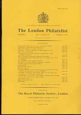 Literature - London Philatelist Vol 98 Number 1159-60 dated July-Aug 1989 - with articles relating to Turks Islands, Queensland, Gibraltar & Royal Niger Company, stamps on 