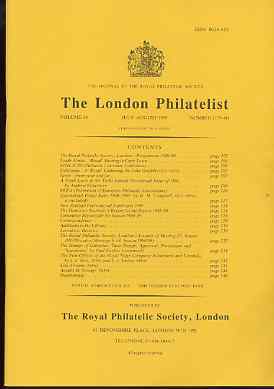 Literature - London Philatelist Vol 98 Number 1159-60 dated July-Aug 1989 - with articles relating to Turks Islands, Queensland, Gibraltar & Royal Niger Company