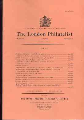 Literature - London Philatelist Vol 104 Number 1226 dated June 1995 - with articles relating to France, Falkland Islands, Australia & Queensland, stamps on , stamps on  stamps on literature - london philatelist vol 104 number 1226 dated june 1995 - with articles relating to france, stamps on  stamps on  falkland islands, stamps on  stamps on  australia & queensland